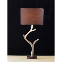 Unbranded DAANT4333 - Cream and Brown Table Lamp
