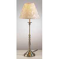 Unbranded DABLE4175 - Antique Brass Table Lamp Pair