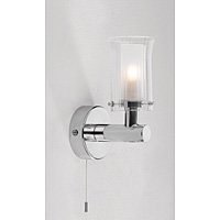 Unbranded DAELB0750 - Chrome and Glass Bathroom Wall Light