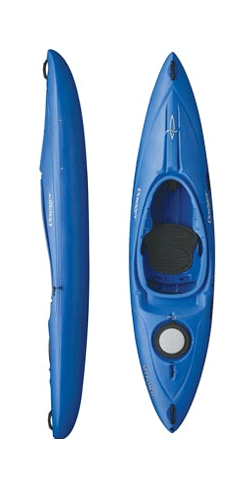 Dagger Approach 10ft Expedition Kayak, Rounded Hull shape with drop skeg for stability and tracking,