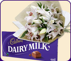 Unbranded Dairy Milk and Flowers