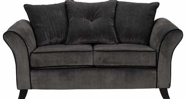 Unbranded Daisy Regular Fabric Sofa - Charcoal