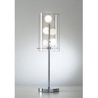 Unbranded DAKIA4050 - Glass and Chrome Table Lamp