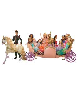 Its the only way to go to the ball in style for the dancing princesses. Dolls not included. For