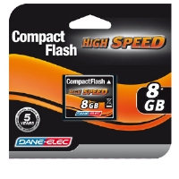 Unbranded Danelec 8GB Compact Flash 133x high speed