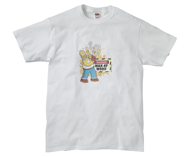 Unbranded Danger Man at Work Homer T Shirt - Large 44inch