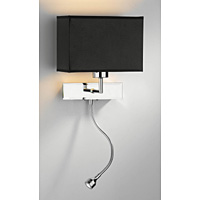 Unbranded DARAMA0750/S1024 - Chrome and Black Wall Light