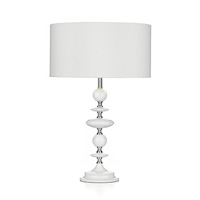 Unbranded DARHAC4002 - White and Chrome Table Lamp