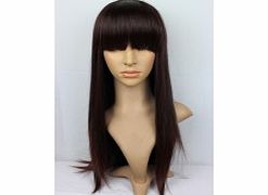 Unbranded Dark Brown Cosplay Synthetic Hair - Straight