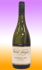 The 2003 David Traeger Verdelho is an attractive and tantalizing dry white, showing all the