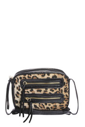 Unbranded Dee Dee Leopard Print Tassle Zip Cross Body Bag