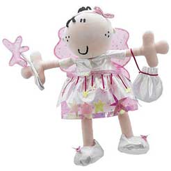 The Deluxe Fairy is a 16ins soft doll with an integral nappy shimmering fairy outfit and shoes