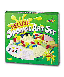 Deluxe Finger Paint Sponge Art Set