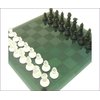 A high quality chess set, containing board and pieces all made in glass.