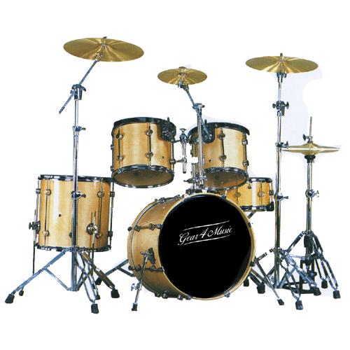 Superb quality 5 piece drum kit by Gear4music in a Northwest Maple Finish as shown, including 3