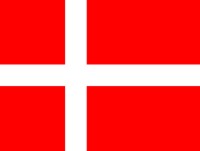 Unbranded Denmark, Table Flags 15cm x 10cm (Pack of 10)