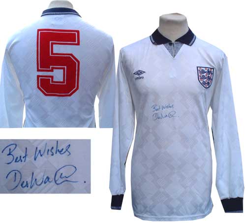 Unbranded Des Walker and#8211; Signed match worn England shirt