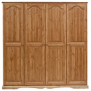 Devon Pine all hanging quad wardrobe furniture
