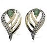 Unbranded Diamond / Emerald Earrings