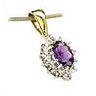 Unbranded Diamond and Amethyst pendant