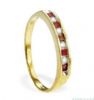 Diamond and ruby eternity ring