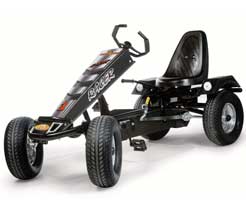 Goodlooking sporty kart with ZF freewheel to reverse gear. Sports steering wheel with automotive