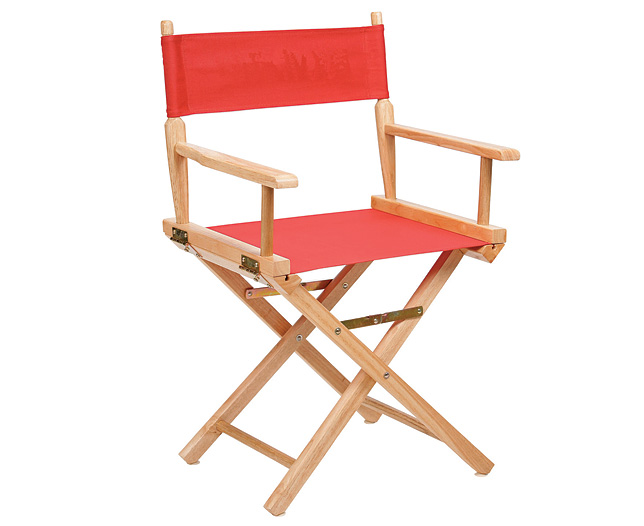Unbranded Director` Chair, Red Plain