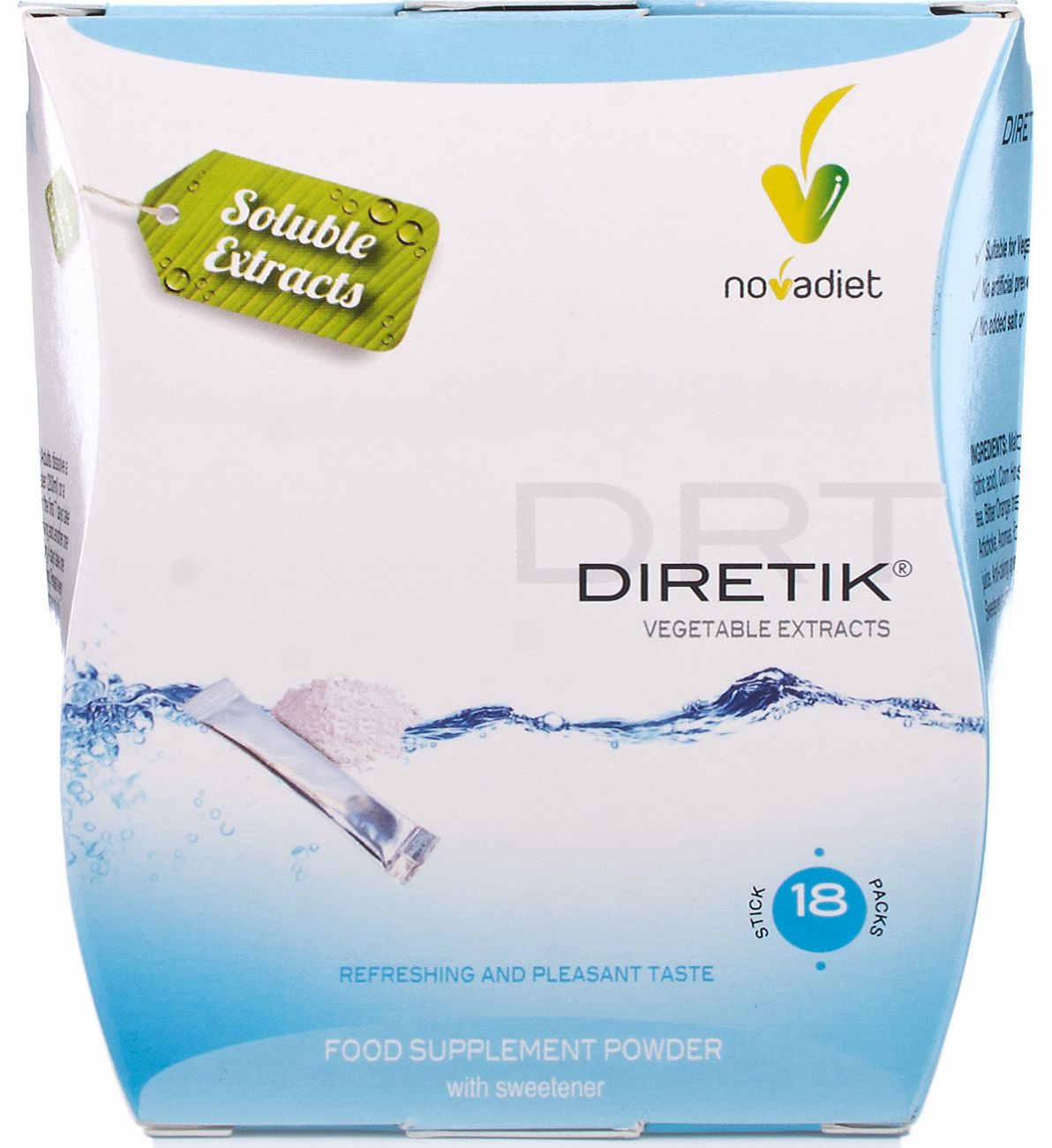Diretik 18 Sachets promotes the elimination of fluids without disturbing the bodys electrolyte balance through its re-mineralising effects.Diretik 18 Sachets Benefits:The benefits will be felt by Women who at particular times of the month feel that t