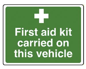 Unbranded Disabled first aid kit..signs