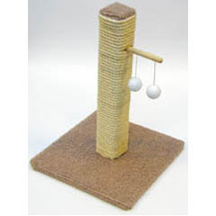 This large version cat scratching post is covered from top to bottom in natural sisal which lasts mu