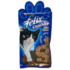 Felix Crunchies are great tasting crunchy snacks that are ideal as a treat for your cat.