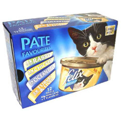 Containing 12 tins with a 3 meat, 3 chicken, 3 fish and 3 poultry your cat will never be bored.