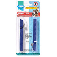 These soft felt collars are odour-free and have elasticated safety buckles. Each collar lasts up to 