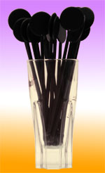 Black paddle stirrers.Bagged and sold in 250s