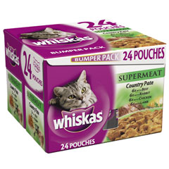 No more messing with tins, and storing smelly cat food the fridge! This pack of 24 individual servin