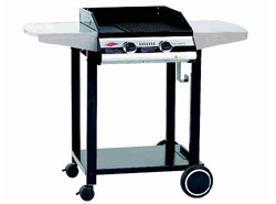Porcelain Enamelled BBQ incorporating the `Quartz Ignition System`. This model excels when space is