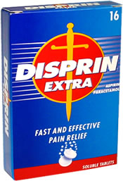 Dispersible tablet containing Aspirin 300mg, Parac