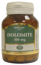 Dolomite contains magnesium and calcium carbonate. It is a cheap and common supplemented form of cal