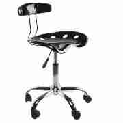 Unbranded Domino Plastic Office Chair, Black