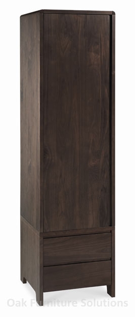 Unbranded Domino Walnut Single Wardrobe