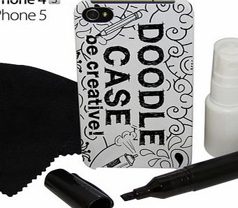Unbranded Doodle Case for iPhone 4, 4S and 5 4073P