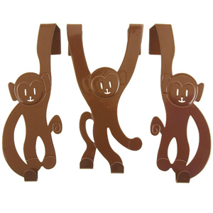 Unbranded Door Hanger Monkeys Set of 3