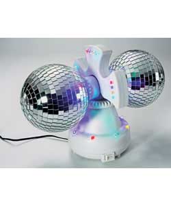 Double Disco Ball Lamp