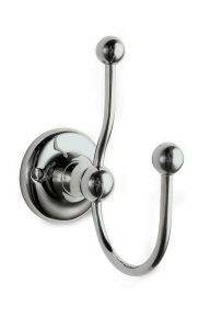 Unbranded Double Robe Hook in Chrome Finish