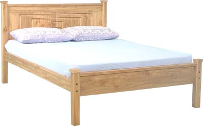 4FT 6IN DOUBLE SAVANNAH BED IN A WAX FINISH