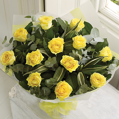 A dozen Yellow Rose bouquet is a classic gift choice, ideal for many occasions from birthdays and an