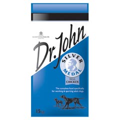 Dr John Silver Medal is a complete foodstuff specifically for working and sporting adult dogs, which