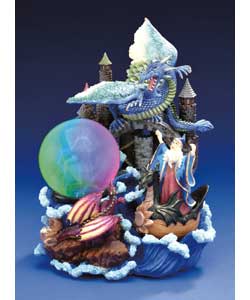 Dragon and Wizard Plasma Ball Decoration