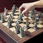 Dragons Vs Wizards Chess Set Figurine