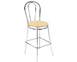 Unbranded Dubia high stool with wooden seat
